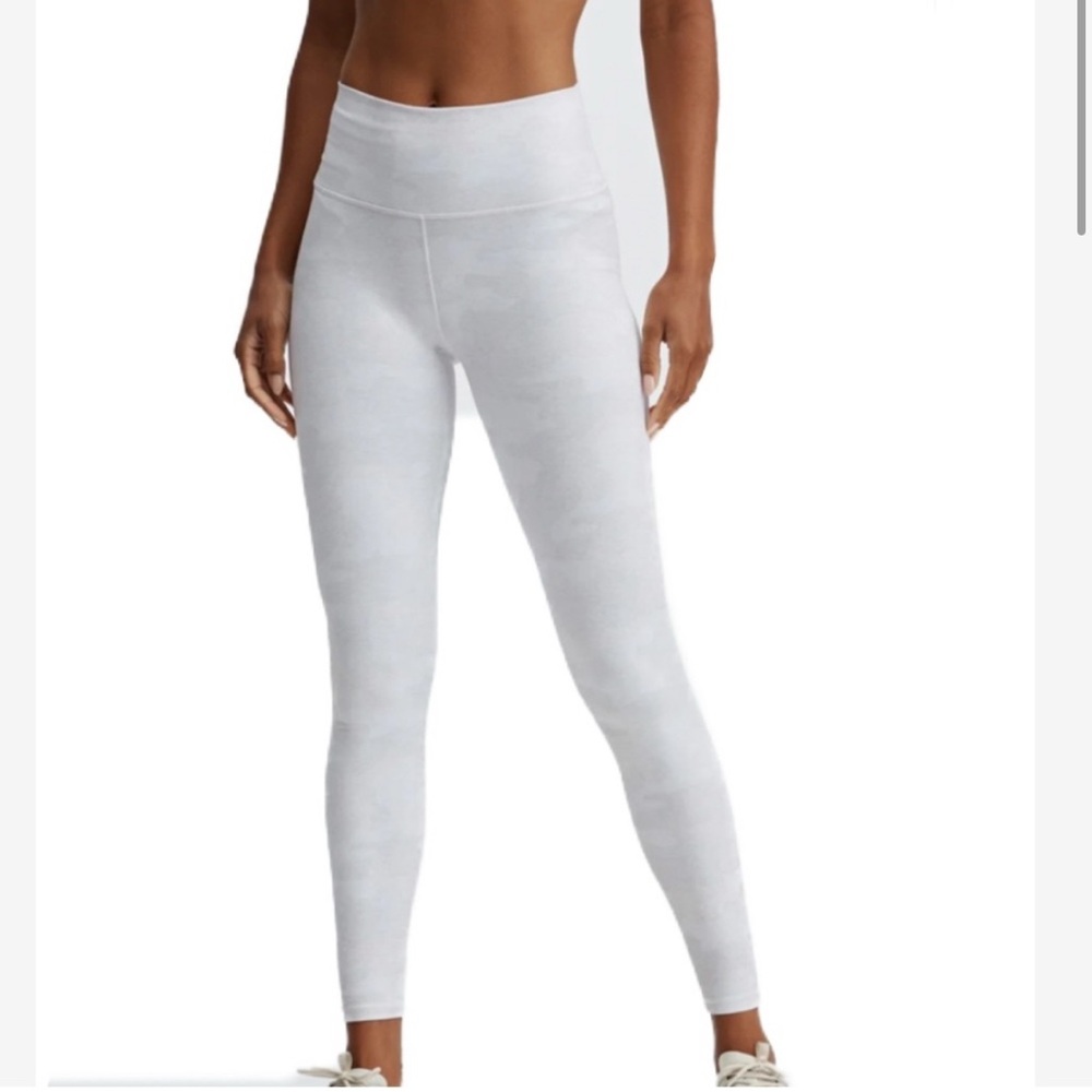 Fabletics White Camo Power Hold High-Waisted Leggings